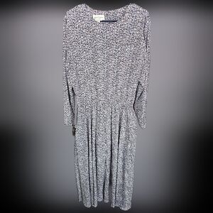 Blake Elizabeth A-Line Silky Floral Vintage Dress Size 18 EUC